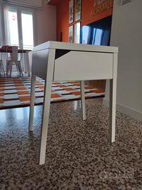 IKEA comodino Selje bianco metallo