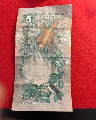 SRI LANKA 5 Rupee (serie "Flora e Fauna")