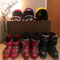 Attrezzatura da sci usata per ragazzi