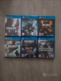 Lotto 6 giochi Sony Playstation 4 come nuovi