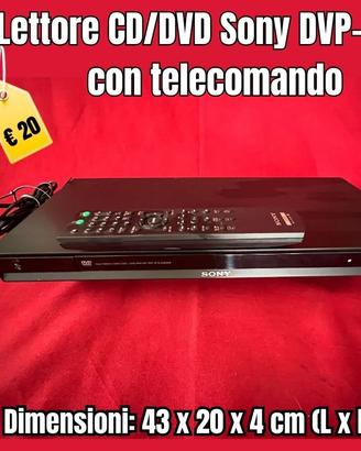 Lettore CD/DVD Sony DVP-NS38 con telecomando
