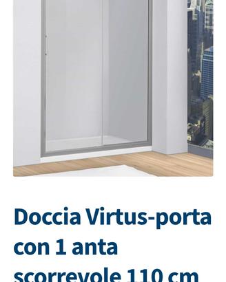 box doccia- porta con 1 anta scorrevole 