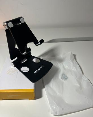 Supporto Fsc cellulare  iPad tablet acciaio nero