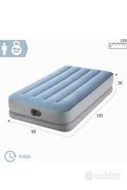 materasso singolo elettrico gonfiabile 