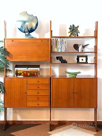 Libreria Vintage 2 Campate Bifacciale Anni 60