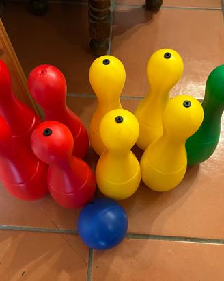 set da bowling 9 birilli con palla