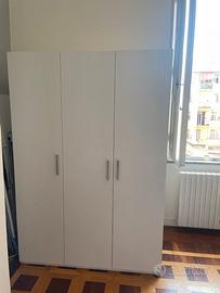 Armadio / guardaroba bianco 3 ante