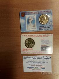 Francobollo moneta Vaticano Papa Giovanni Paolo II