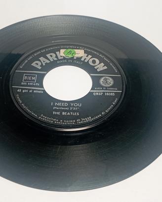 BEATLES, 45 giri I need you/Dizzy miss Lizzy 