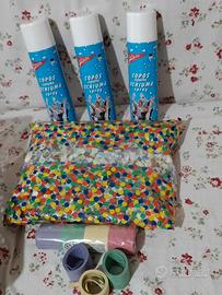 Carnevale/ coriandoli/ stelle filanti schiuma