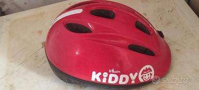 casco bici rosso