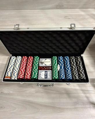 Valigetta poker professionale completa 500 fish