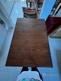 Tavolo da Pranzo in Legno Massiccio Stile Fratina