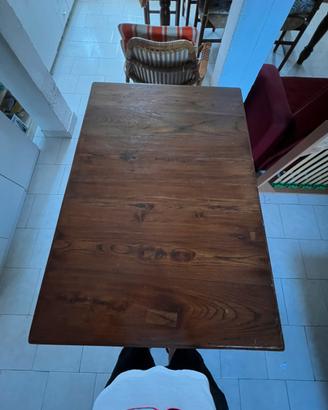 Tavolo da Pranzo in Legno Massiccio Stile Fratina