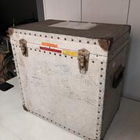 Cassa in alluminio vintage bocciardata - alta