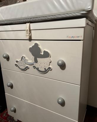 Lettino e  bagnetto con Swarovski foppapedretti
