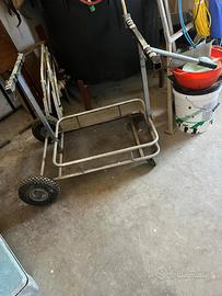 Carrello manutenzione kart e sedile kart crg