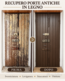 Recupero porte antiche in legno