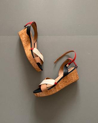 Tommy Hilfiger Zeppa Sandalo in sughero
