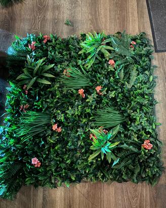 Pannelli di piante artificiali e fiori