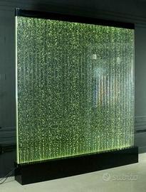 MURO D'ACQUA CASCATA FONTANA ACQUA BOLLE PANNELLO