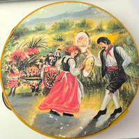 Tamburello decorativo siciliano vintage