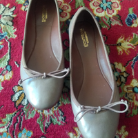 Ballerine in pelle color tortora tg. 37