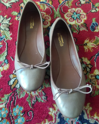 Sconto Ballerine in pelle color tortora tg. 37
