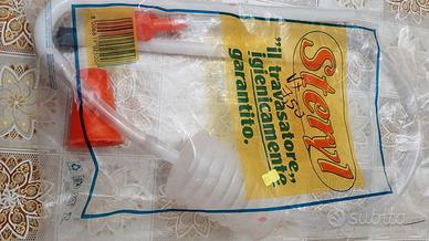 TRAVASATORE PER VINO  CON INNESCO A POLMONE