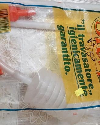 TRAVASATORE PER VINO  CON INNESCO A POLMONE