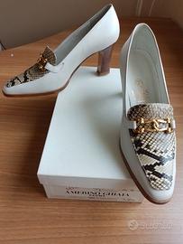 MISS Amerino Ghiaia Parma scarpe n39 Made in Italy