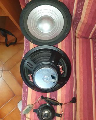 Coppie Woofer 165 mm DVC 4 + 4 ohm 1 Tweeter 8 ohm