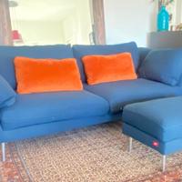 Divano 3 posti con pouf combinato