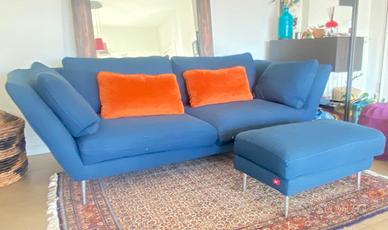 Divano 3 posti con pouf combinato