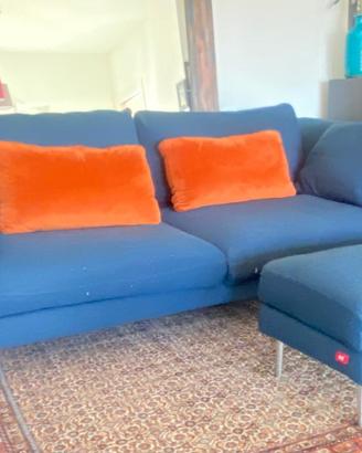 Divano 3 posti con pouf combinato
