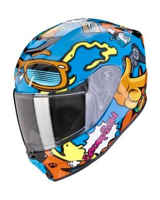 Scorpion Exo-Jnr Air KID HELMETS blu bimbo