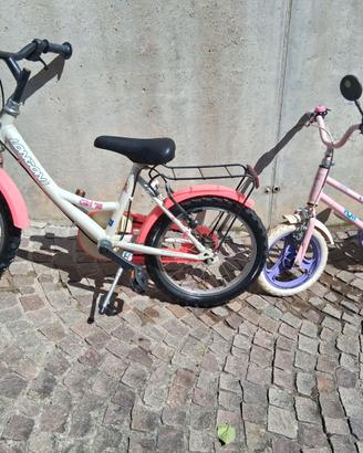 Lotto 2 bici bambina usate