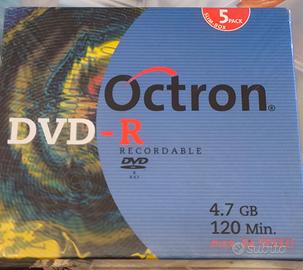 DVD-R Octron 8x vergini pack da 5 sigillati 