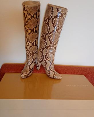 Stivali donna Sergio Rossi pitone misura 35
