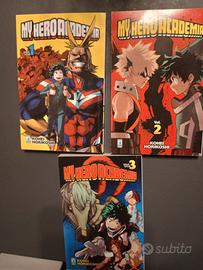 Manga My Hero Accademia n. 1-2-3 fumetti