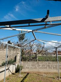 Gazebo in ferro zincato