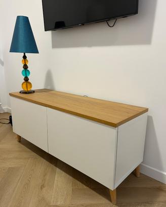 IKEA Mobile TV / scarpiera Bianco e Legno rovere