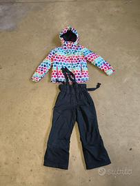 Giacca sci ragazza + bambina  + pantalone sci