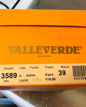 Valleverde Sara cuoio scarpe comode donna decollet