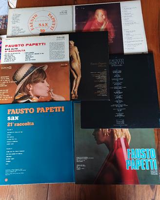 8 vinili Fausto Papetti Sax