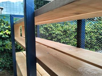 Scaffafale Legno Ferro con piedini regolabili