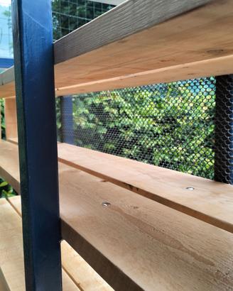Scaffafale Legno Ferro con piedini regolabili