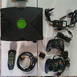 Xbox Original Nera + 2 Controller + DVD Kit + SCAR