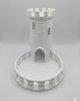 Torre dei dadi Fantasy Castello Medievale D&D