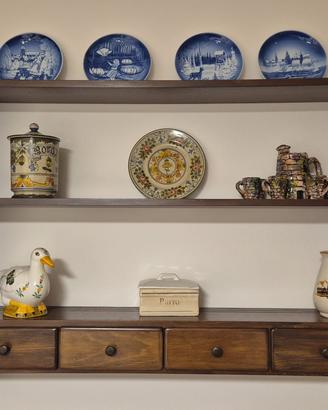 Piattaia artigianale in legno massello